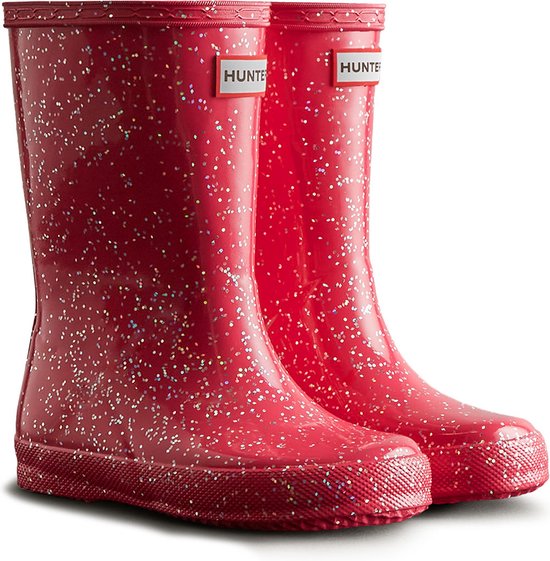 Bottes de pluie rouges à pailletes, Fille