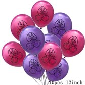 Vrijgezellenfeest - Knoopballonnen - 10 Penis Ballonnen - Willy - Decoratie - Roze en Paars - Versiering - Bachelorette Party - Verjaardag - Ladies Only - Girls Party - Piemel Ballonnen - Bride To Be - Bruid - Funny - Grappig en Fout - Bachelor