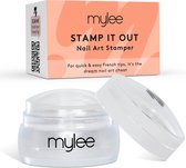 Mylee Stamp It Out, Nail Art Nagelstempel met Siliconen Kussen, Doorzichtig Transparant Nagelstempel voor een Feilloze French Manicure