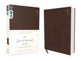 NIV Journal the Word Bible- NIV, Journal the Word Bible (Perfect for Note-Taking), Double-Column, Leathersoft, Brown, Red Letter, Comfort Print