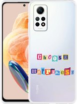 Cazy Case adapté pour Xiaomi Redmi Note 12 Pro 4G Choisissez le Happiness