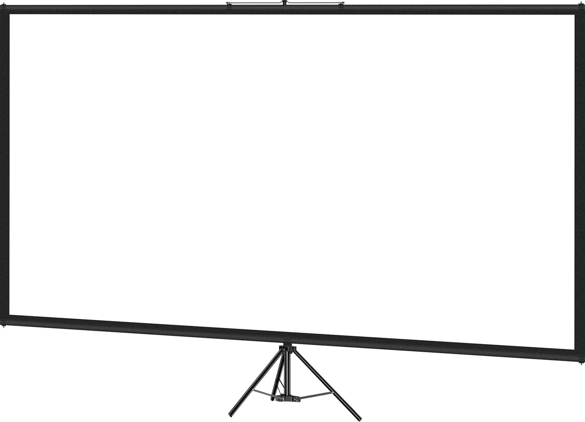 Écran De Projection Portable 72 Pouces Avec Trépied - Format 16:9, Surface Mate - Pour Maison, Bureau, École