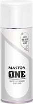 Maston ONE - spuitlak - hoogglans - wit (RAL 9010) - 400 ml