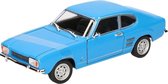 Modelauto Ford Capri 1969 blauw 17,5 cm - speelgoed auto schaalmodel