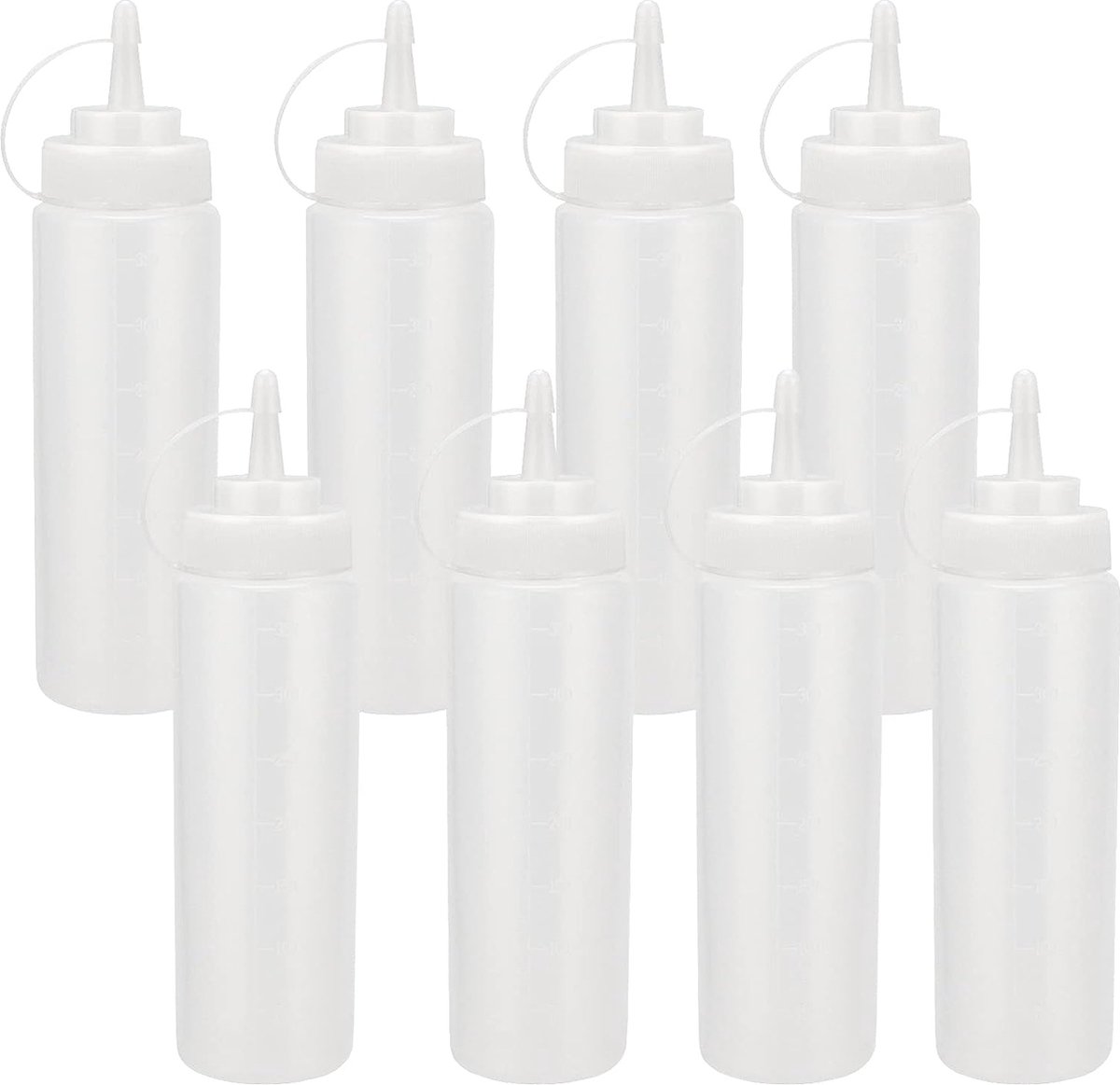 Bouteilles en plastique, pour condiments, ketchup, sauce et plus Pack de 4  (livraison gratuite)