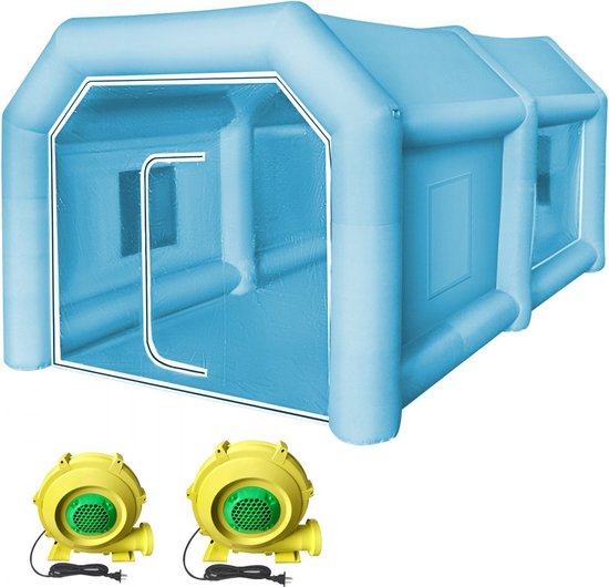 Dakta® Cabine de pulvérisation gonflable 4x2,5x2,2 m, cabine de peinture  pour tente de