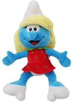 De smurfen - knuffel smurfin in aardbeikostuum - 20 cm - Plush