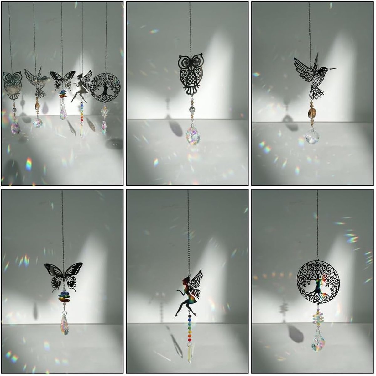 Attrape Soleil En Cristal Pendentif En Cristal Coloru00e9 Violet