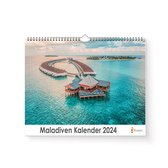 Huurdies - Maladiven Kalender - Jaarkalender 2024 - 35x24 - 300gms