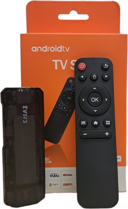 TVR3 Box - Appareil de streaming 4K - Google Playstore - Android