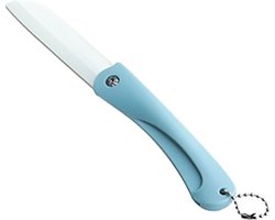 keramische mes - klapmes - Licht Blauw