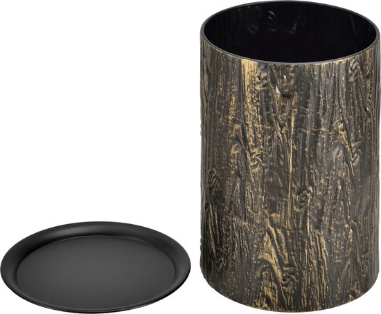 Bijzettafel metaal set van 3 met afneembaar tafelblad zwart