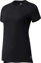 New Balance Core Run Short Sleeve Dames Sportshirt - Zwart - Maat XS