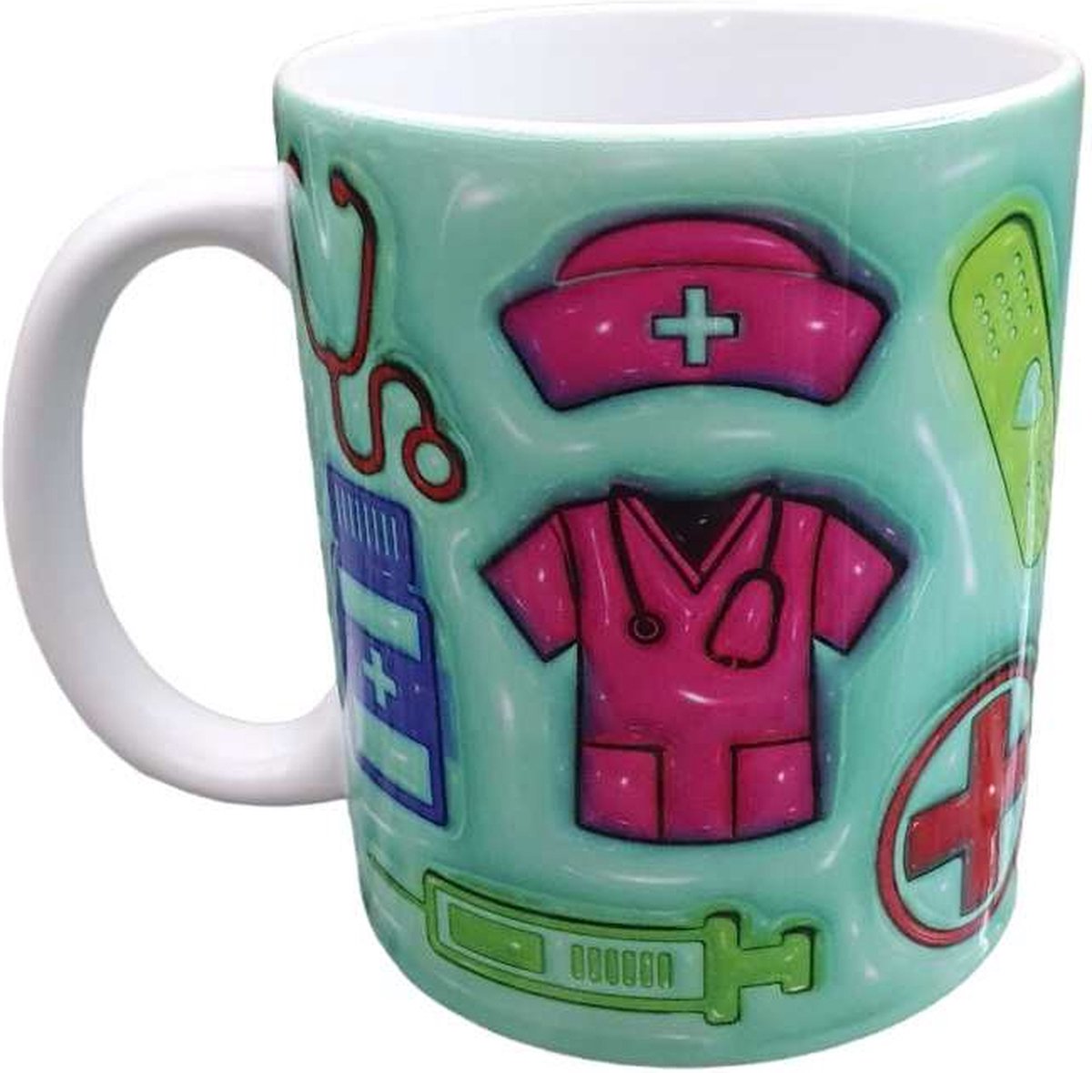 Koffie beker - thee mok - verpleegster - nurse - verpleging