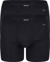SCHIESSER Authentic shorts (2-pack) - met gulp - zwart - Maat: M