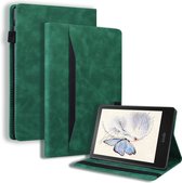 Case2go - Hoes geschikt voor Kindle Paperwhite (2021) - Business Wallet Book Case - Met pasjeshouder - Groen