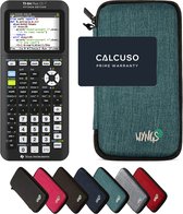TI-84 Plus Ce -T Python Edition incl. WYNGS Beschermhoes Turkoois - Grafische Rekenmachine - Basis Pakket