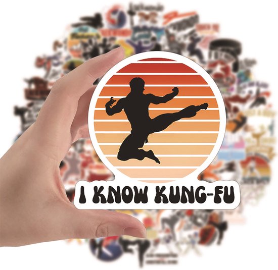 Taekwondo, Kung Fu, Martial Arts stickers 50 Coole stickers voor
