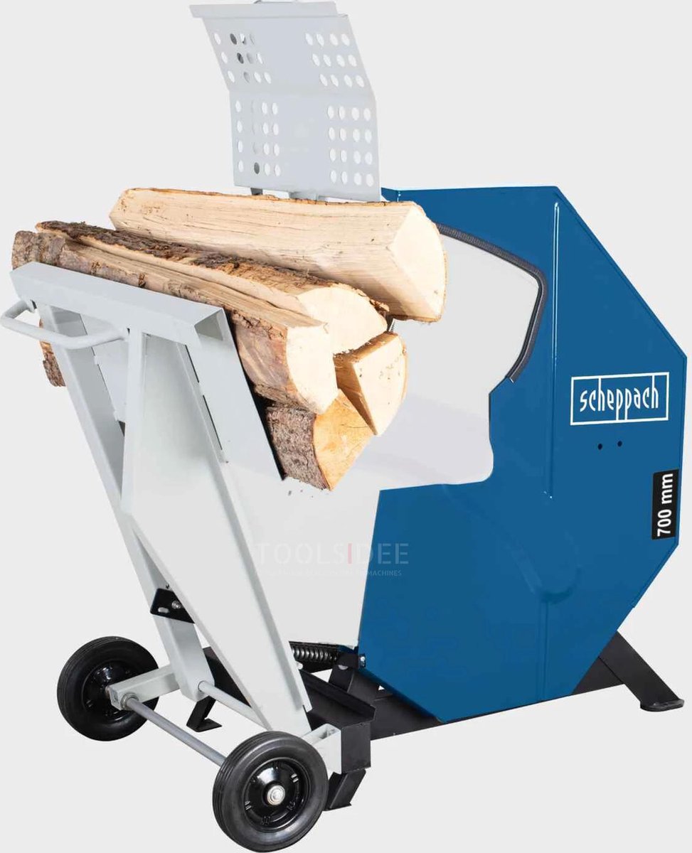 Scheppach Wipzaag HS730 - 4500W / 400V - Brandhoutzaag voor max. Ø24 cm hout & tot 100cm lengte hout - Geschikt voor hardhout & zachthout