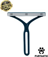 FURTASTIC® Premium Kattenhaar verwijderaar - Huisdierhaar verwijderaar - Haarverwijderaar voor huisdieren - Hondenhaar verwijderaar - Pluizenverwijderaar - Pluizenborstel - In meerdere kleuren beschikbaar - Blauw
