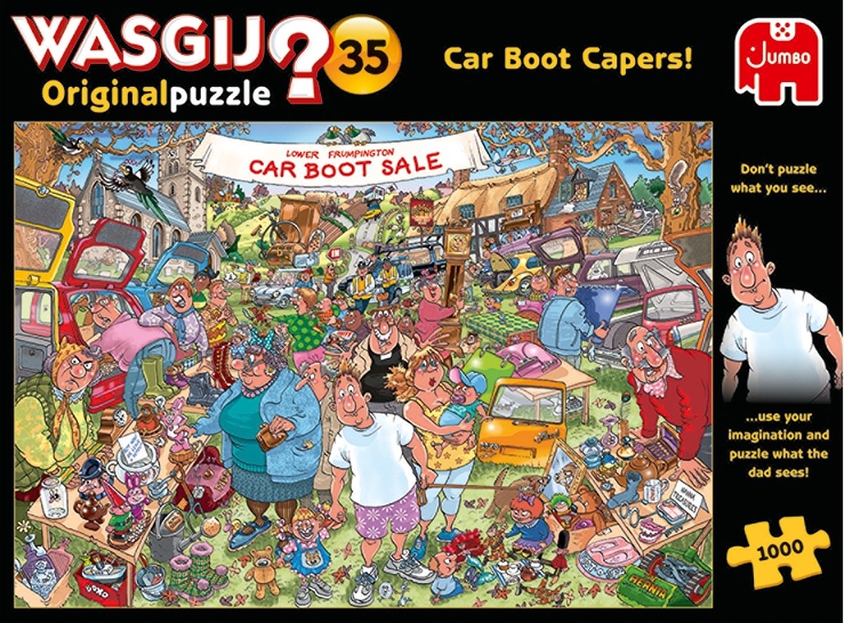 Wasgij Original 35 Vlooienmarkt Vondsten! puzzel - 1000 stukjes — afbeelding 6