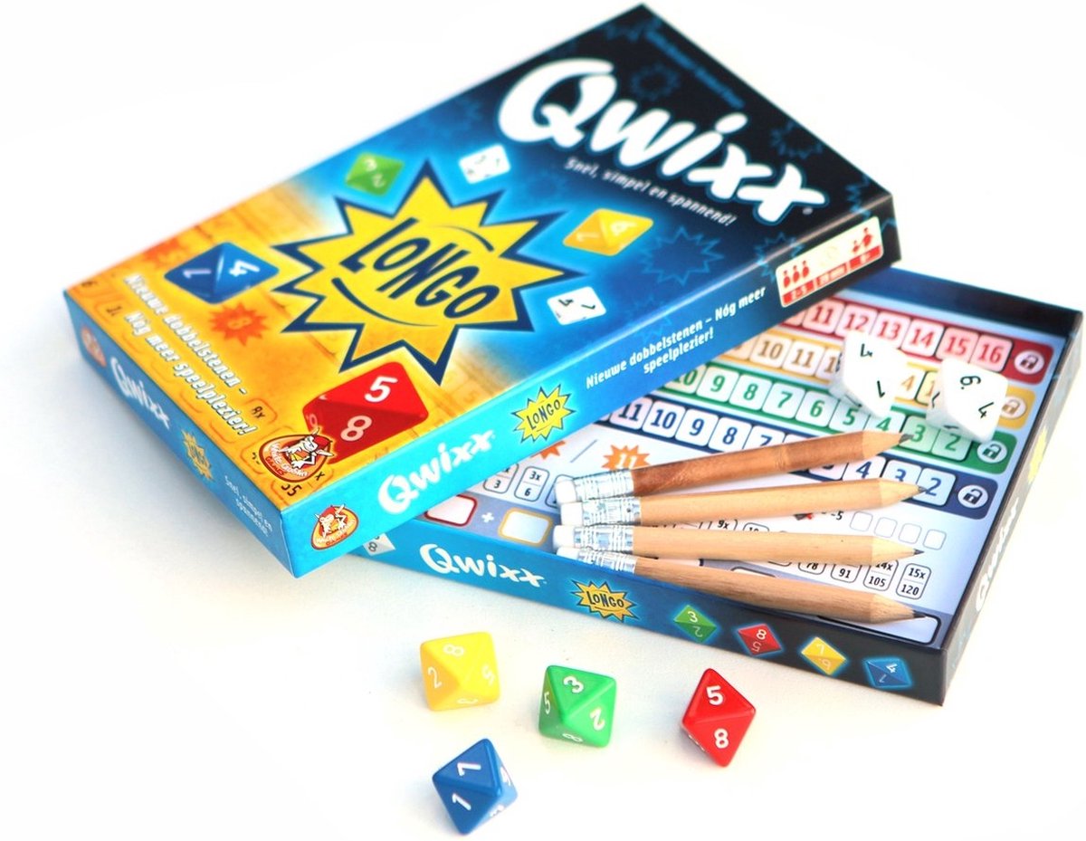 White Goblin Games Qwixx Longo - Dobbelspel met langere getallenrijen - Snel & spannend — afbeelding 5