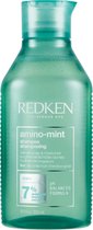 Redken Amino Mint Shampoo - Reinigt vette hoofdhuid en verlicht hoofdhuid irritatie - 300 ml