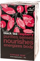 Vintage Teas - Black Tea Raspberry - 30 teabags