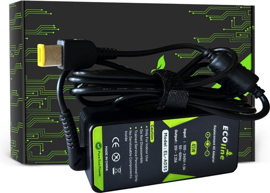EcoLine Oplader voor Lenovo Laptops