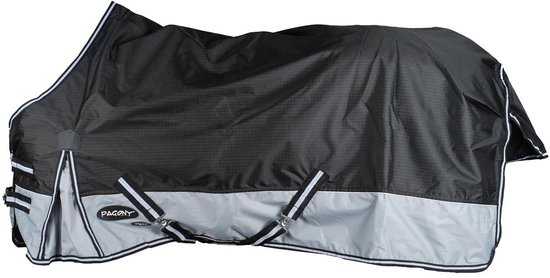 Pagony Tiger 100 Winterdeken - Paardendeken - Maat: 185 - Zwart - Nylon Pagony Tiger 100 Winterdeken - Paardendeken - Maat: 185 - Zwart - Nylon