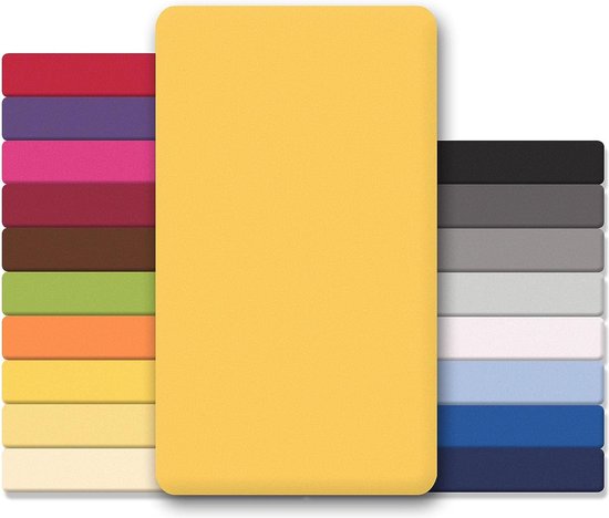 Hoeslaken, jersey-katoen, voor topmatrassen, verschillende kleuren en maten, 90x200 - 100x200 cm