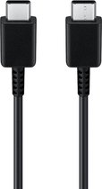 Bol.com Samsung USB-C naar USB-C kabel - 1M - Zwart aanbieding