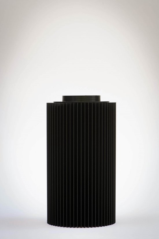 Designed by Enrico - En Bas - 15 Black - 3D geprinte bloemenvaas / vaas