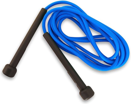 Nivia Trainer Corde à sauter pour hommes, femmes et enfants, corde à sauter pour l'entraînement, pour l'entraînement et la perte de poids, corde d'exercice, corde à sauter pour l'entraînement, le sport, le fitness/gym, (bleu)