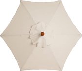 Bâche de rechange pour parapluies d'extérieur, housse de rechange pour parasol de jardin, espace extérieur, housse de parapluie pour jardin, parapluie (Beige, 3 mètres 8 nervures)