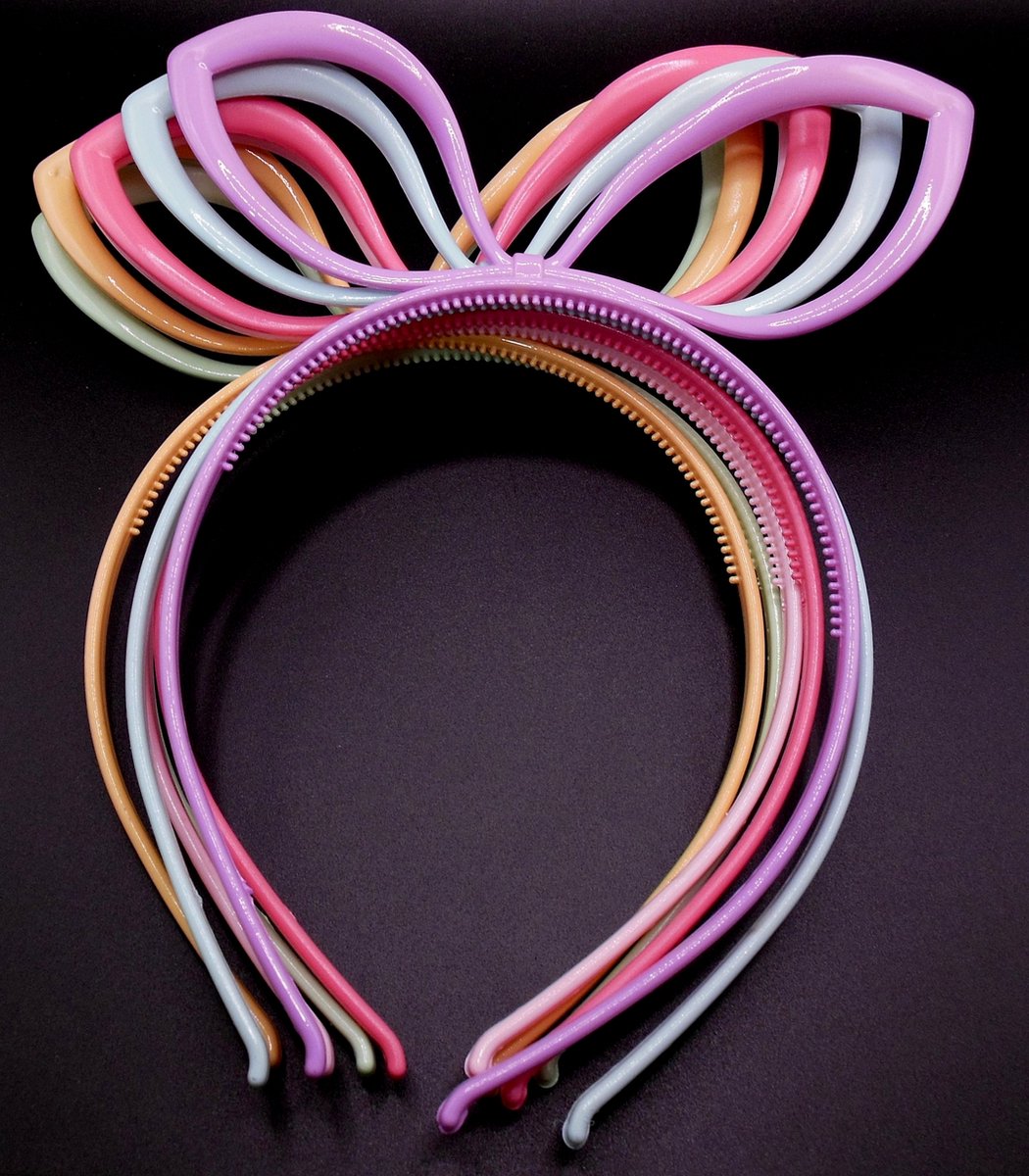 Diademen met strik oren set van 6 stuks. - kinderfeestje - verjaardag