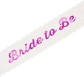 Bride To Be sjerp - wit rose - vrijgezellenfeest - bachelorette party