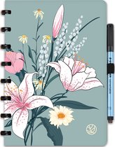 Greenstory - GreenBook Productivity Planner Uitwisbaar - A5 - Loving Lilies
