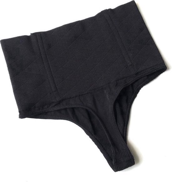 CHPN - Shapewear - Shape underwear - Hoge Taille - Tummy Controll - Thong Panty - Body Shaper - Zwart - XL