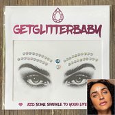GetGlitterBaby® - Glitter Face Jewels / Festival Glitters / Strass Glitter Steentjes / Plak Diamantjes voor Gezicht / Rhinestones - Blauw / Groen / Zilver