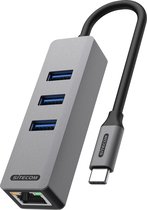 Sitecom - USB-C to Ethernet + 3x USB hub