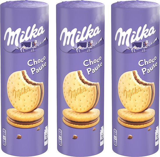 Milka Choco Pause koekjes met melkchocolade - 260g x 3