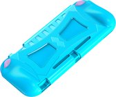 Grip TPU Bescherm Hoes Skin geschikt voor Nintendo Switch Lite - Blauw