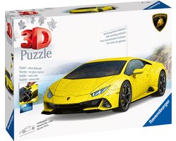 foto van Ravensburger Lamborghini Huracán EVO Giallo - 3D Puzzel - 108 stukjes
