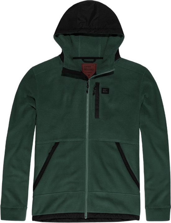 Foto: Vintage industries vitor hollow fibre fir green fleece jack heren