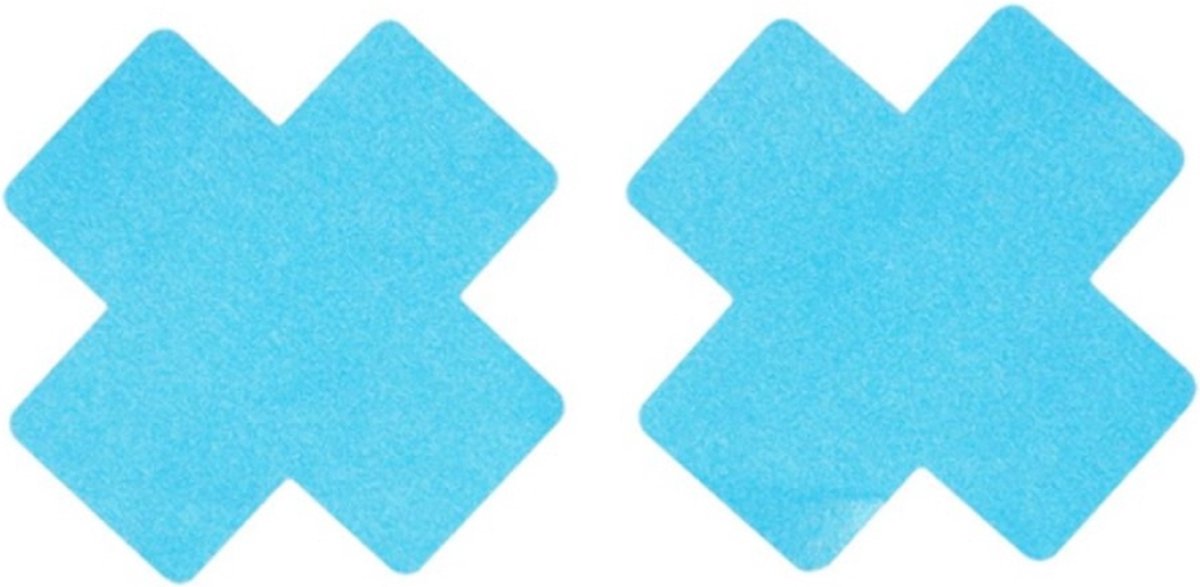 Goedkoopste Fever - Cross Nipple Cover Pasties - Blauw