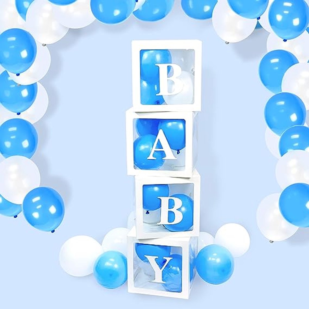 Boîtes à Ballons avec Lettres pour Premier Anniversaire de Bébé