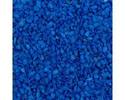 Aquariumgrind BLAUW - Bodembedekking Steentjes Gekleurd 4-6mm - 1KG