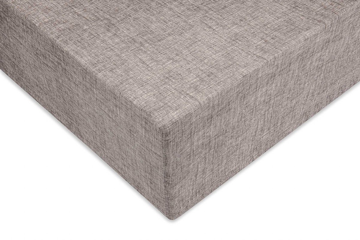 Zohome Lino Hoeslaken - Eenpersoons - Katoen - 90x210-220cm - Bruin