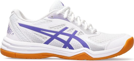 Asics - Upcourt 5 - Wit met Paarse Sportschoenen-37,5